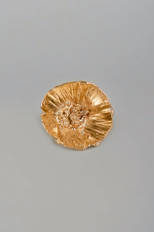 Gold Finish Buttercup Ring