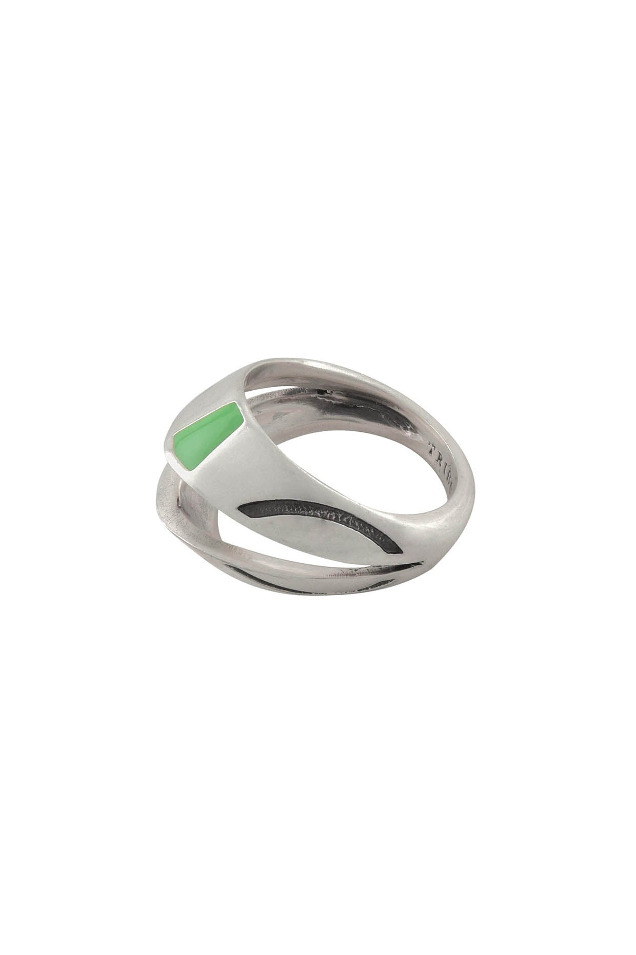 White Finish Enameled Slit Ring