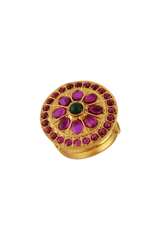 Gold Plated Glass Ring