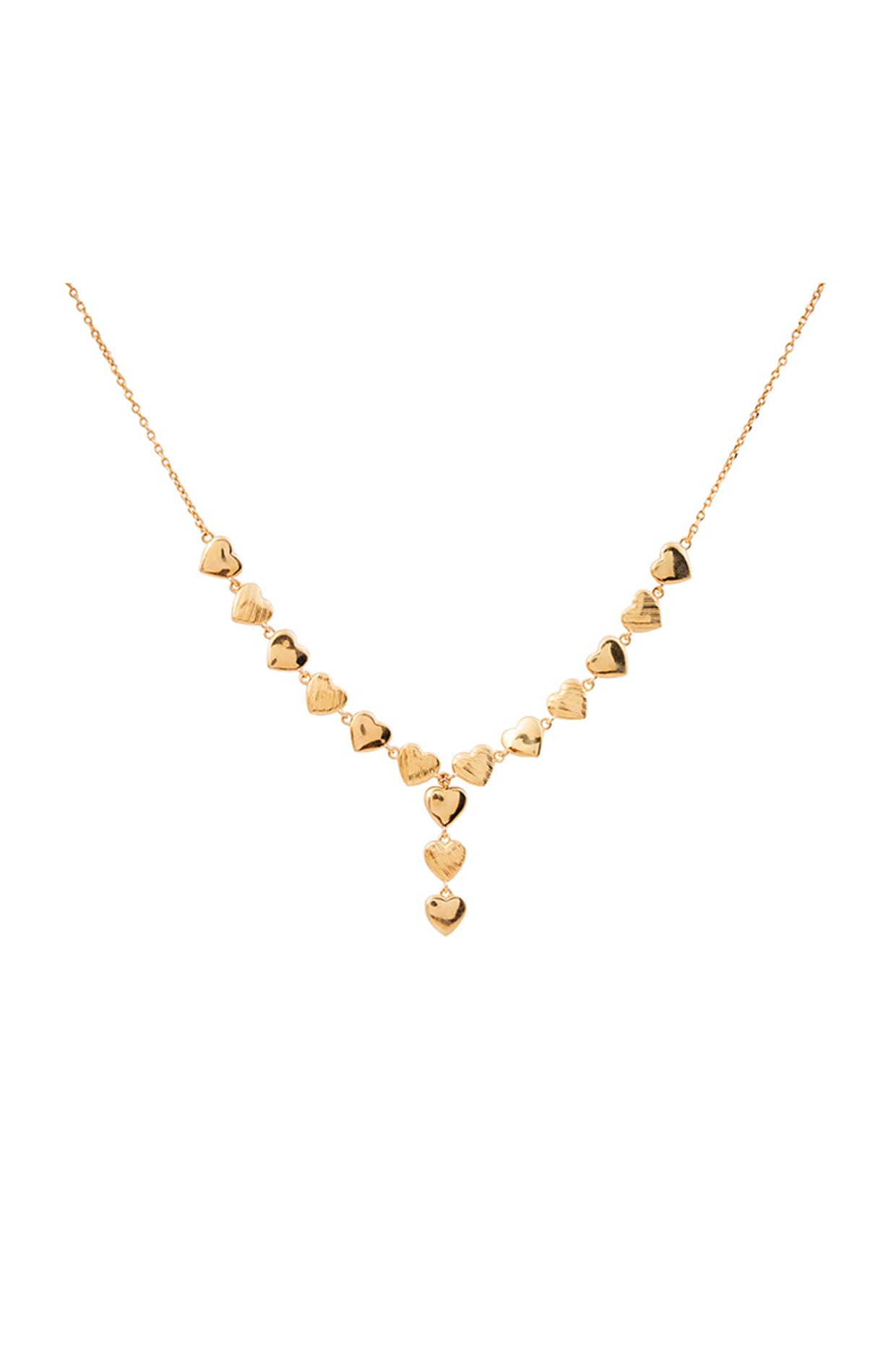 Rose Gold Zircon Love Affair Necklace In Sterling Silver