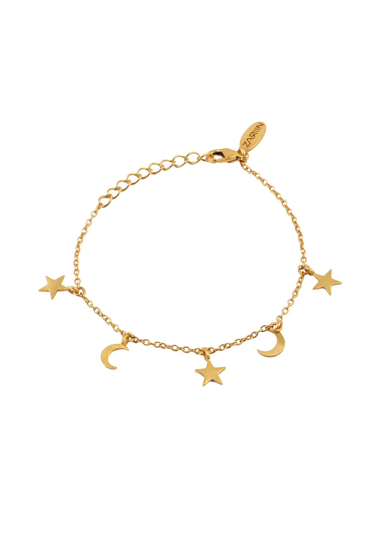 Gold Plated Bracelet With Earrings In Gift Box