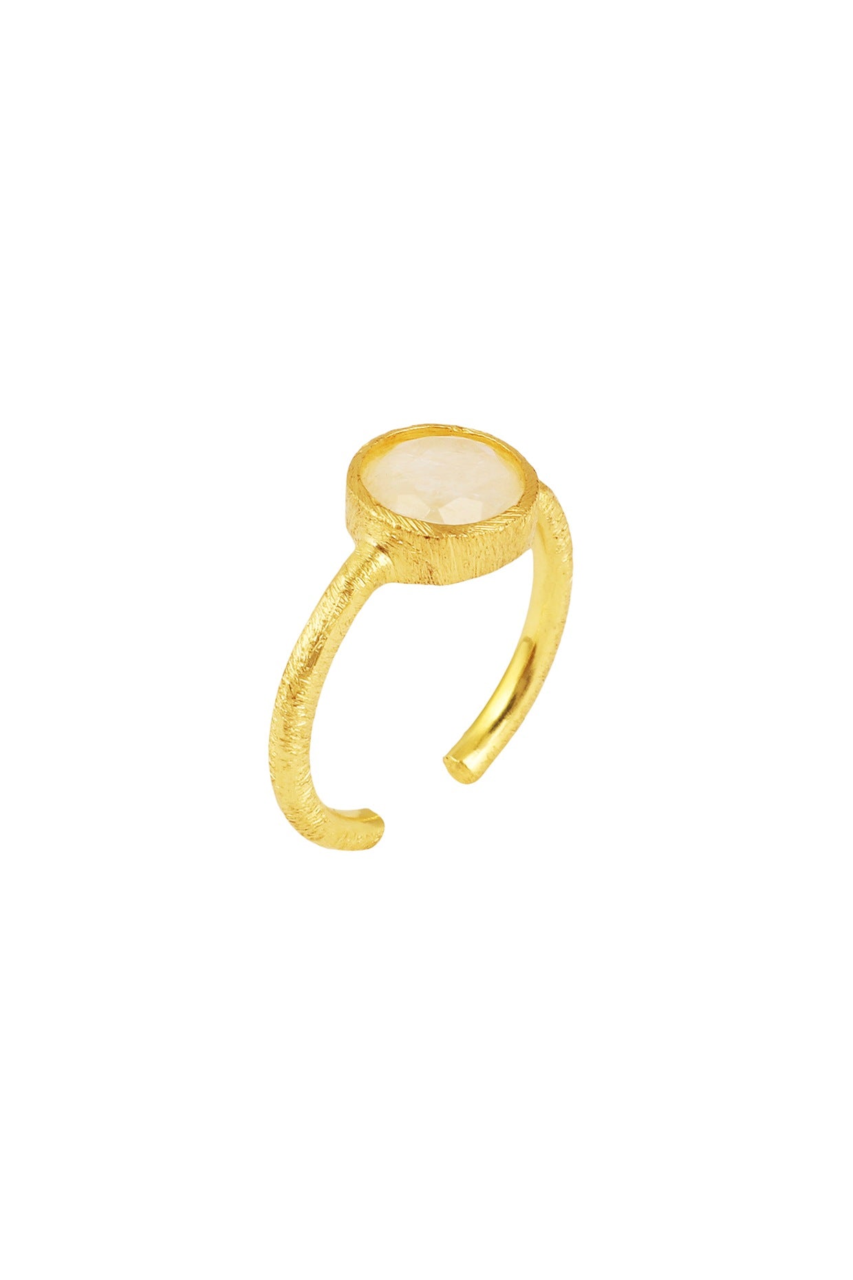 Gold Plated Moonstone Ring