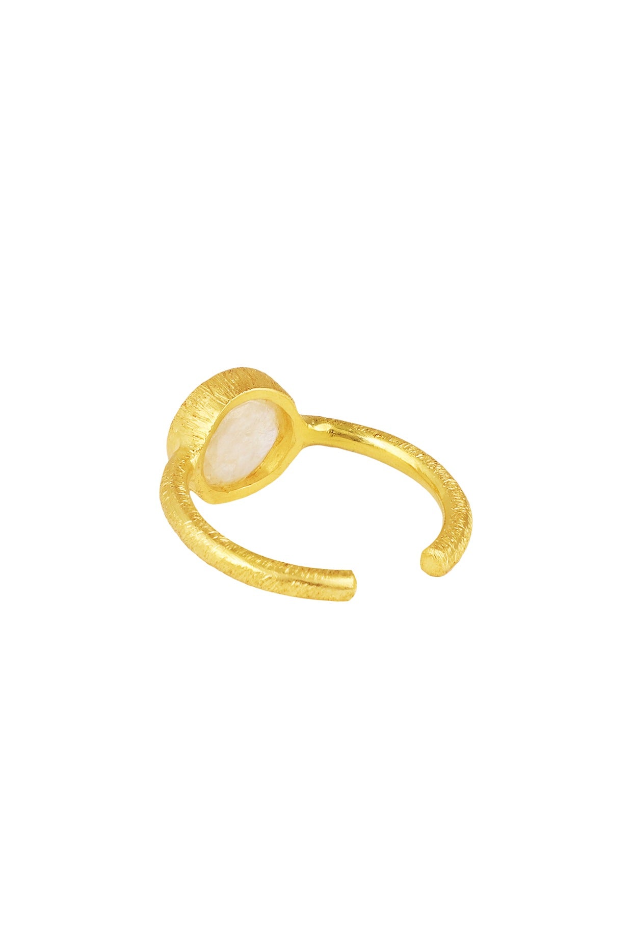 Gold Plated Moonstone Ring