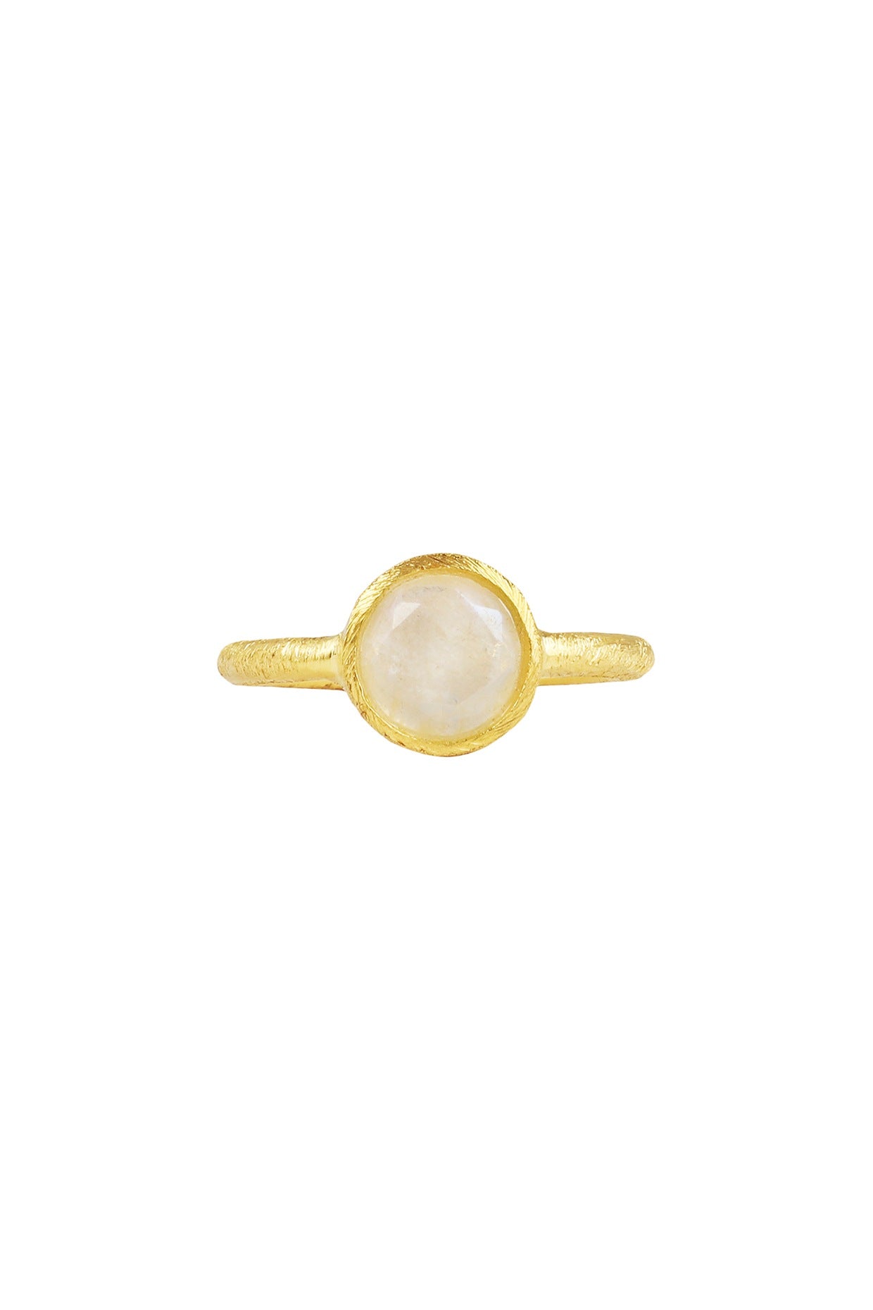 Gold Plated Moonstone Ring