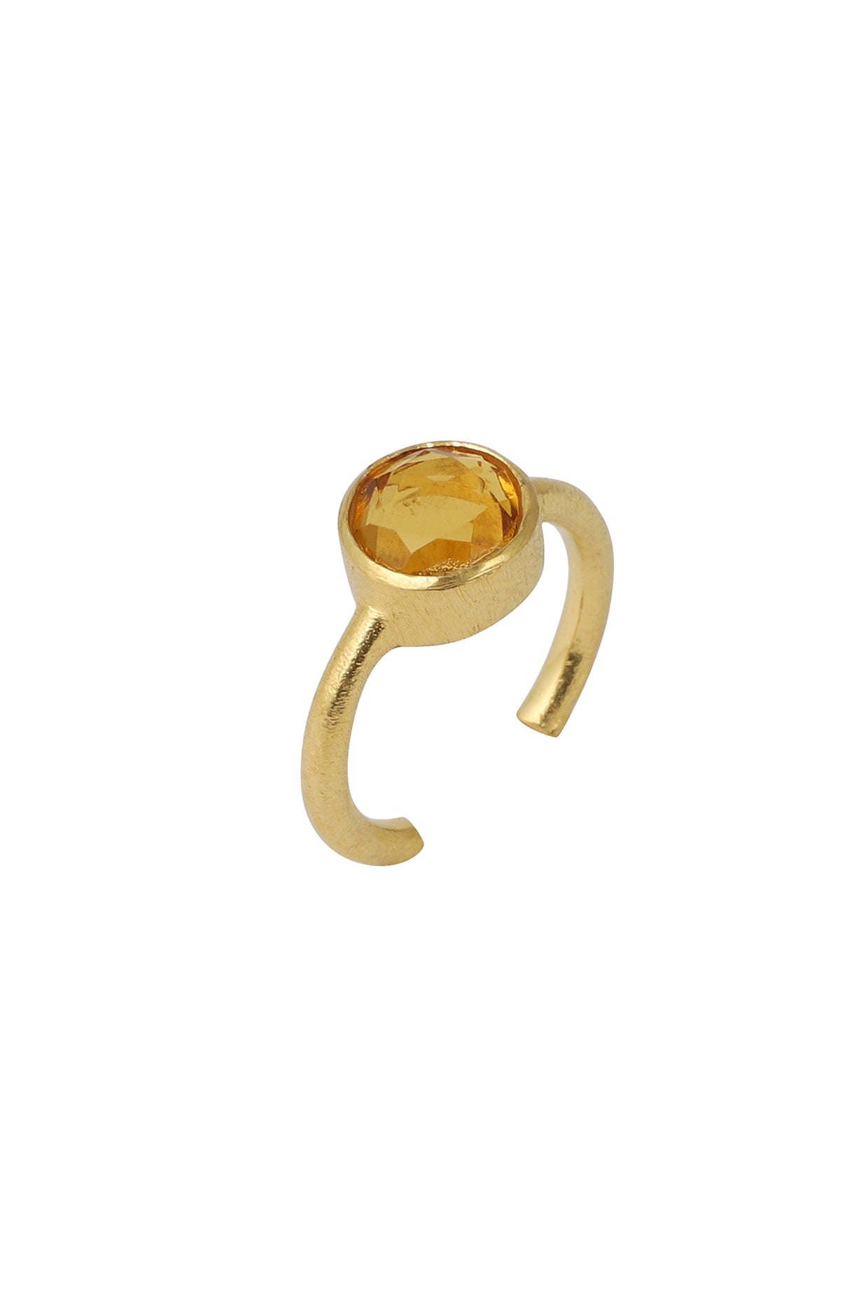 Gold Plated Citrine Ring