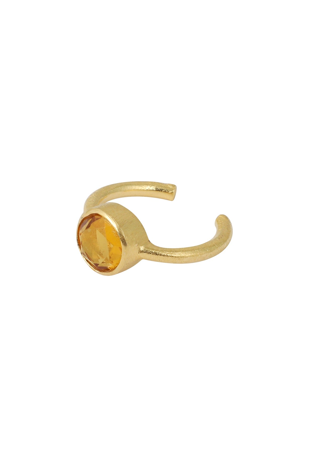 Gold Plated Citrine Ring