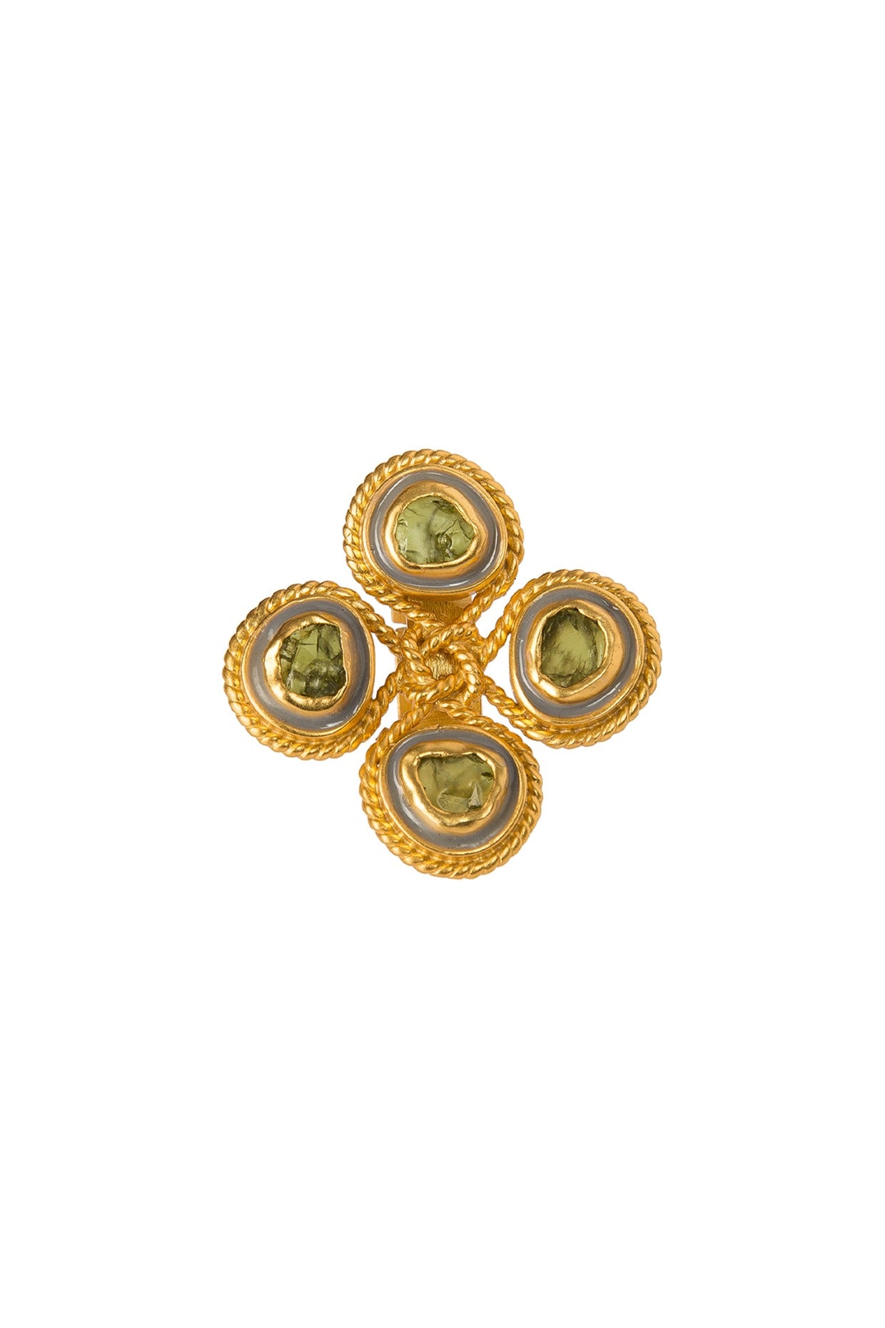 Gold Plated Peridot Ring