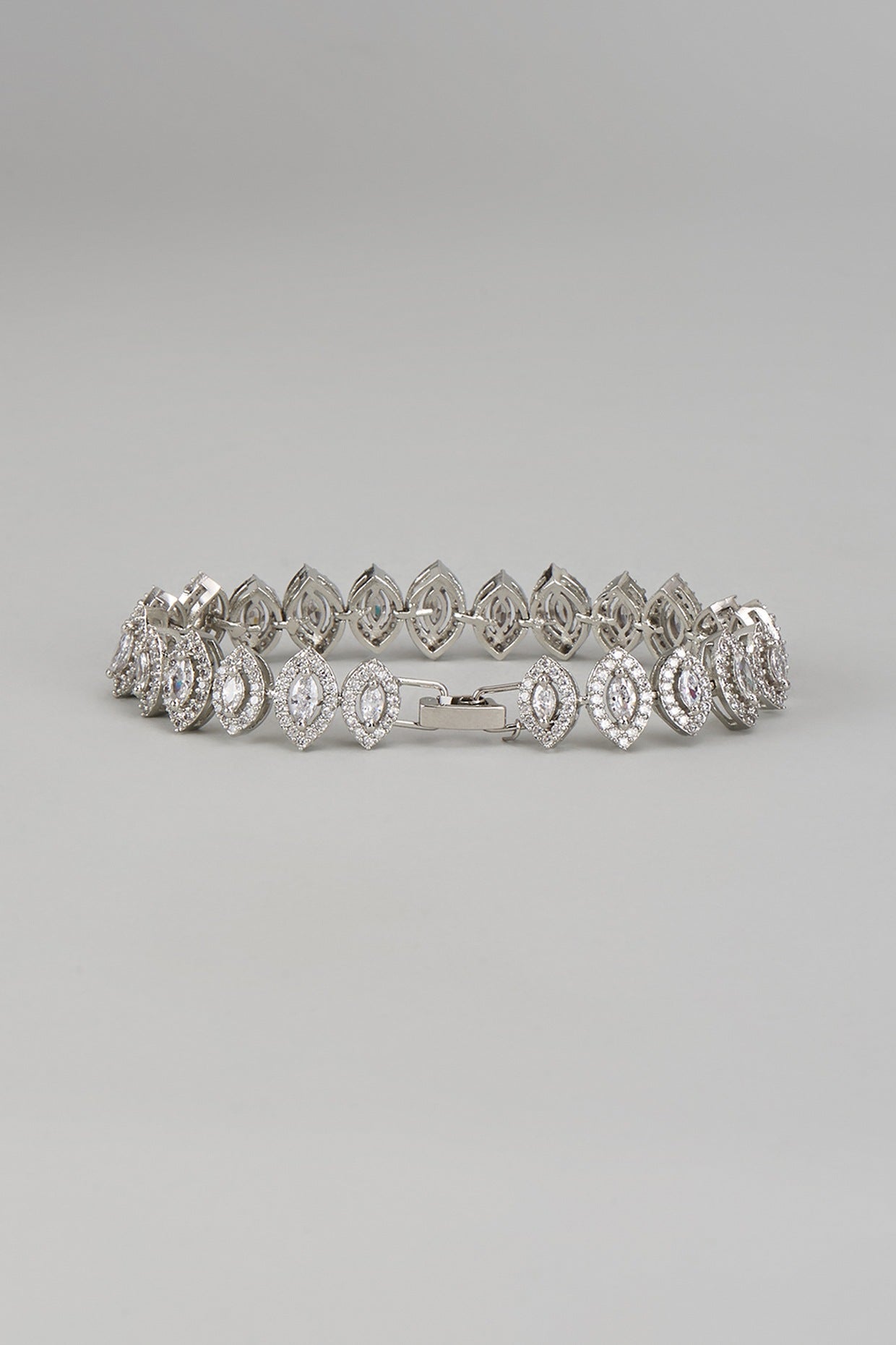 White Finish Diamond Bracelet