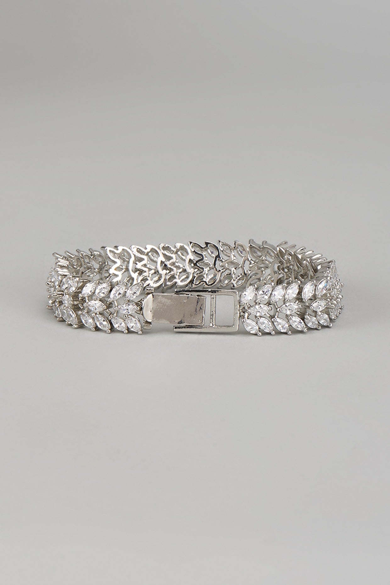 White Finish Diamond Bracelet