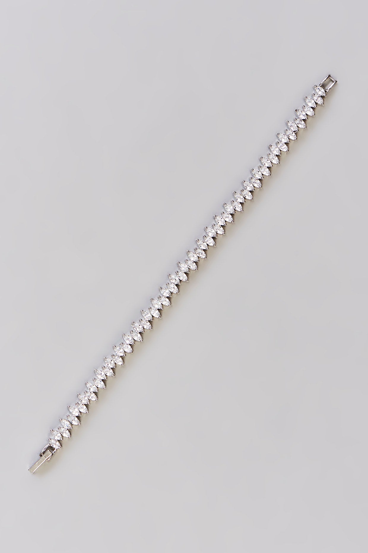 White Finish Diamond Bracelet