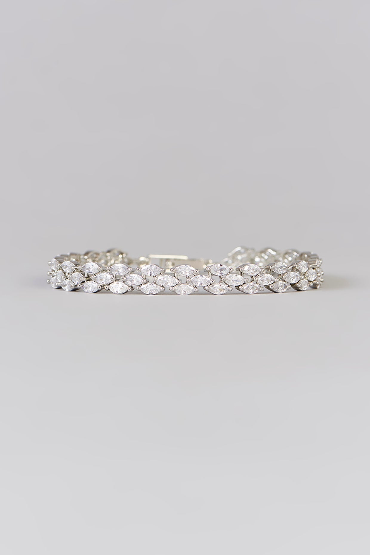 White Finish Diamond Bracelet