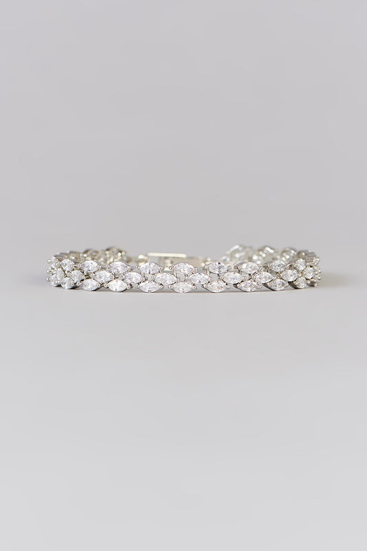 White Finish Diamond Bracelet