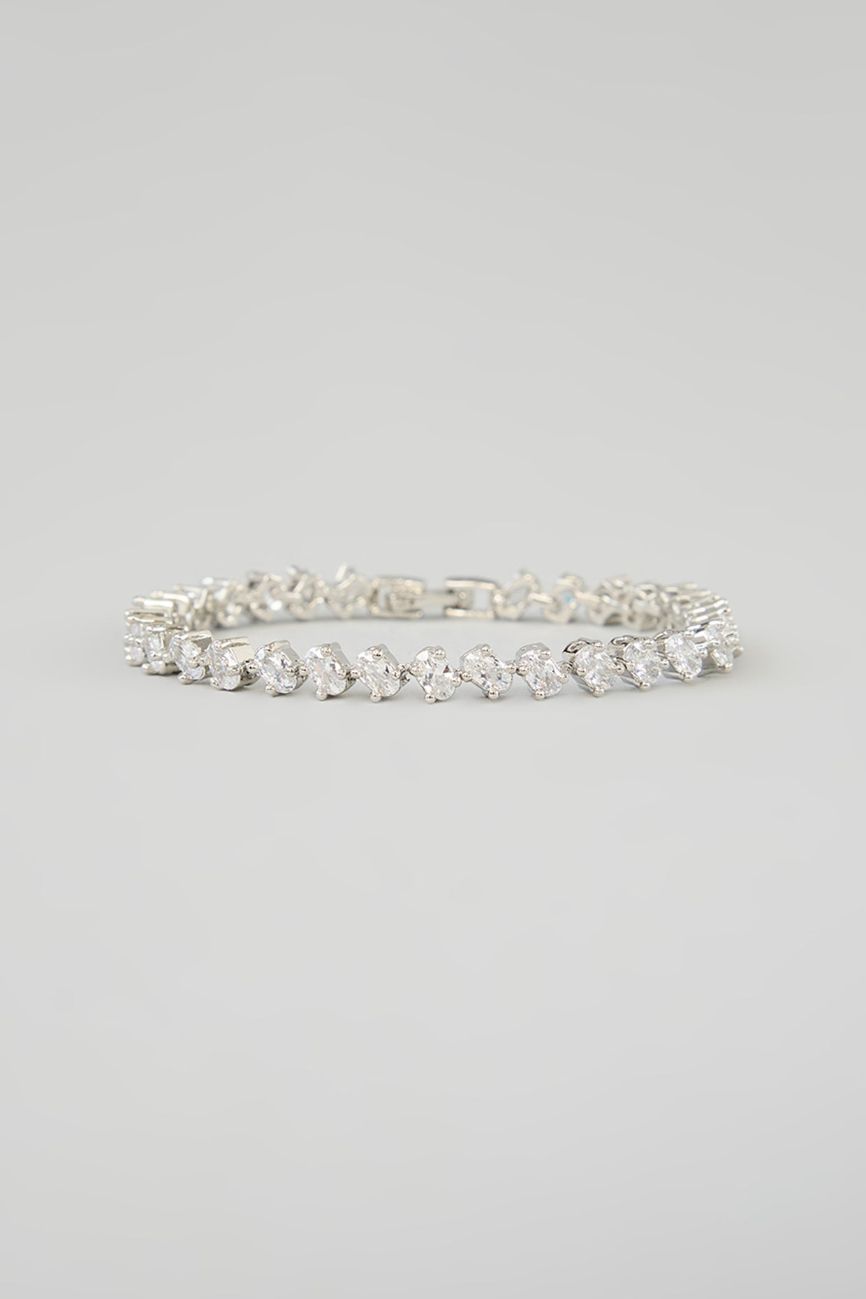 White Finish Diamond Bracelet