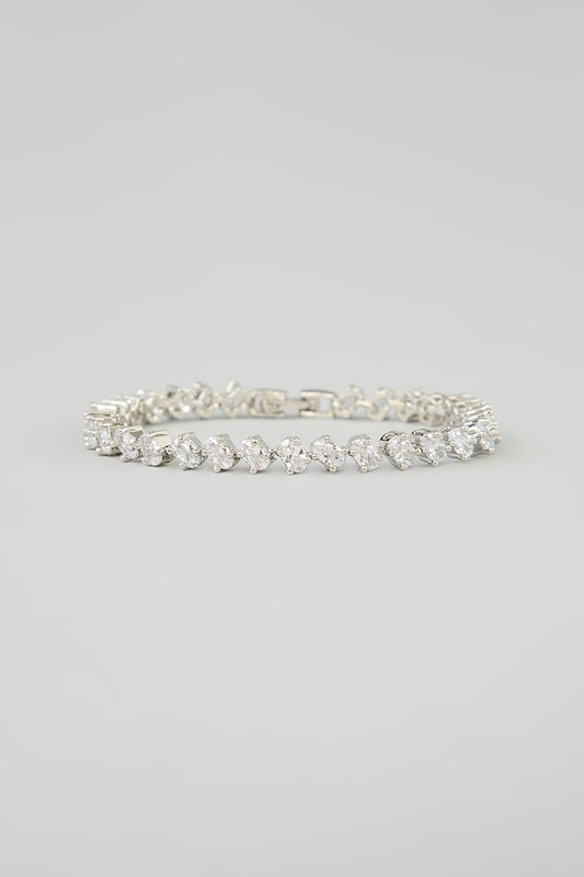 White Finish Diamond Bracelet