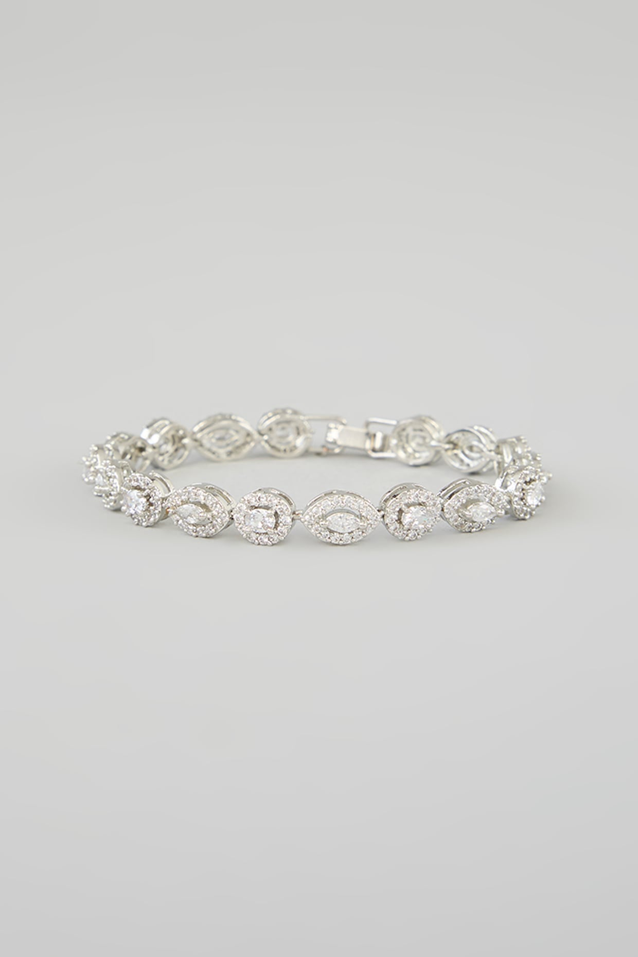 White Finish Diamond Bracelet