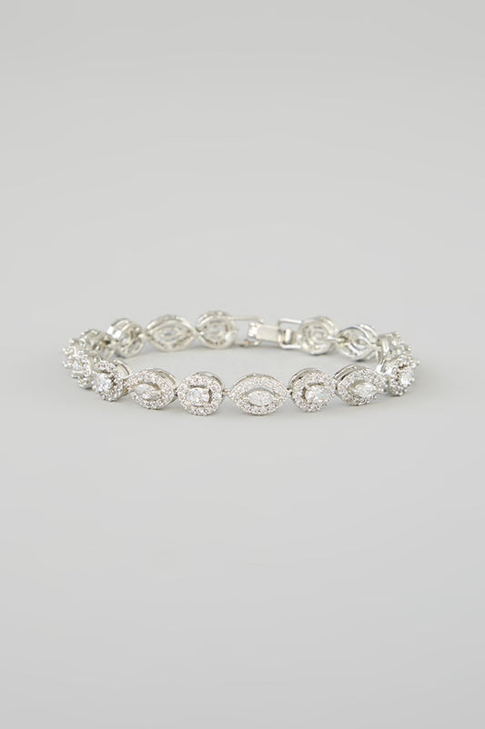 White Finish Diamond Bracelet