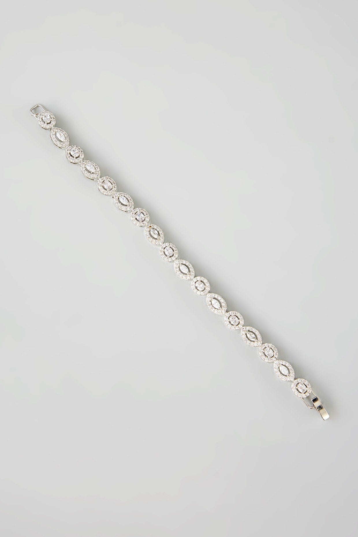 White Finish Diamond Bracelet