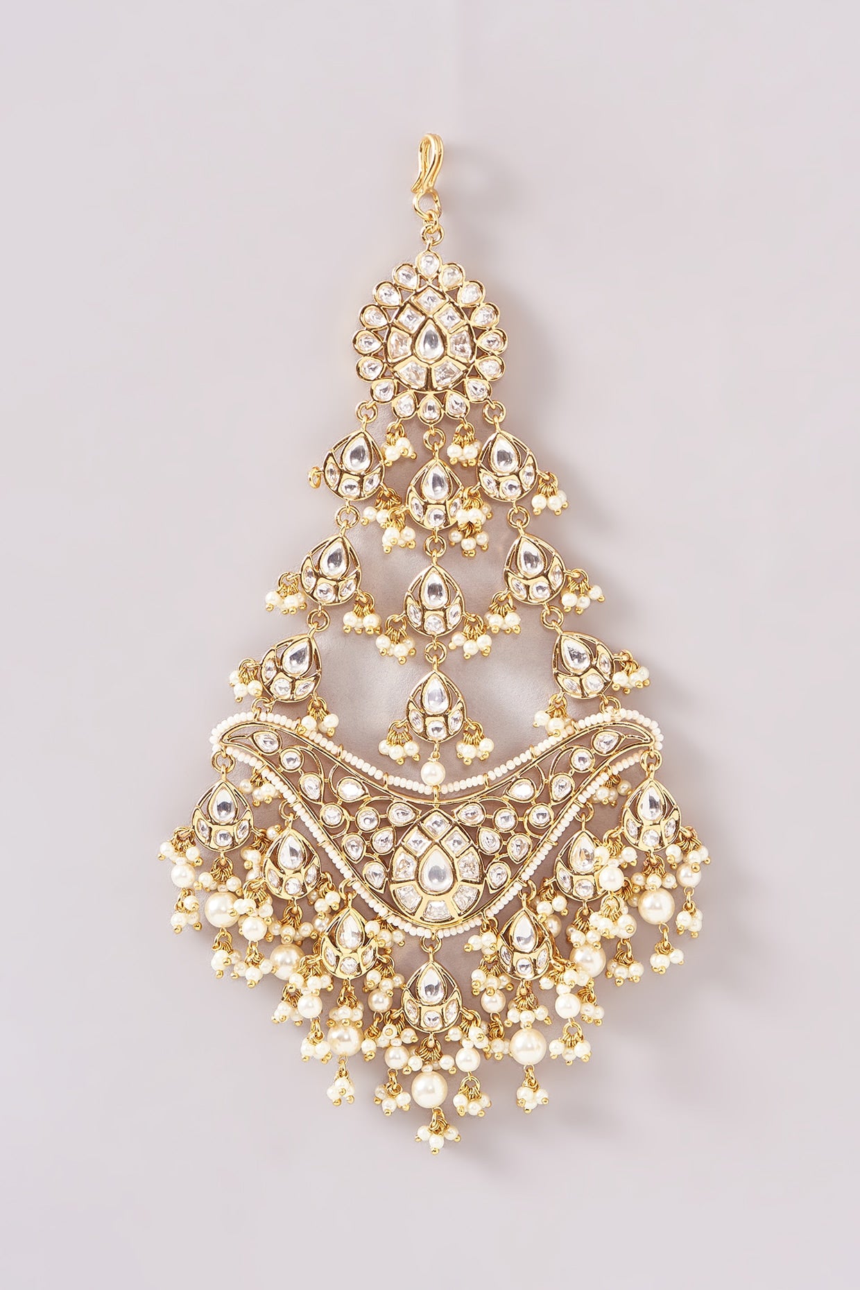 Gold Plated Kundan Polki Pasa