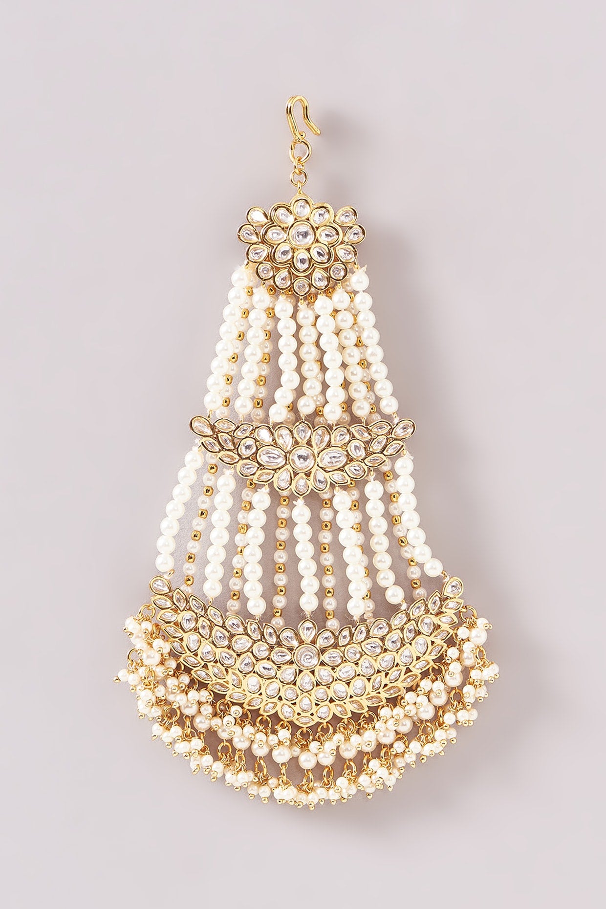 Gold Plated Kundan Polki Pasa