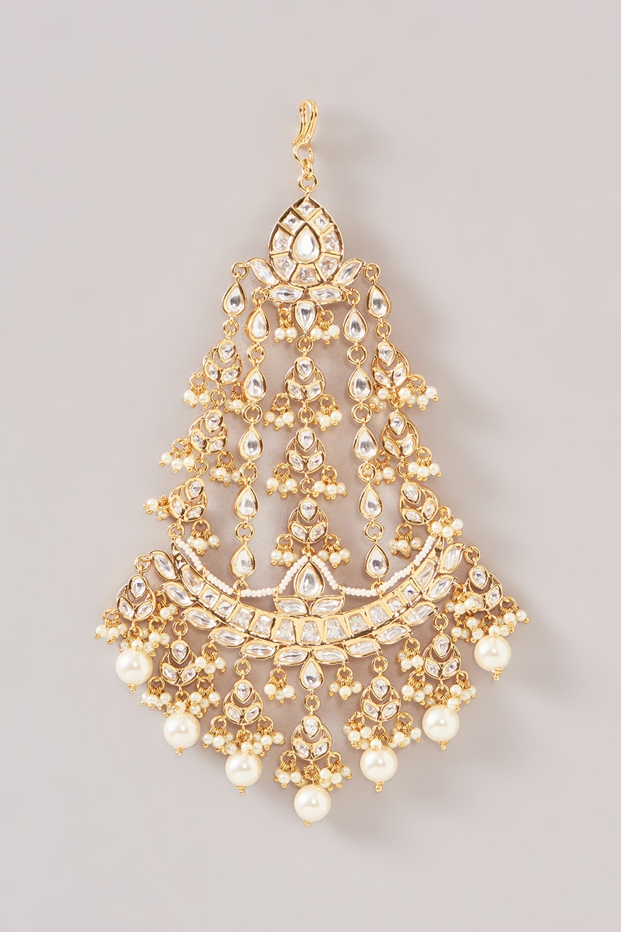 Gold Plated Kundan Polki Pasa