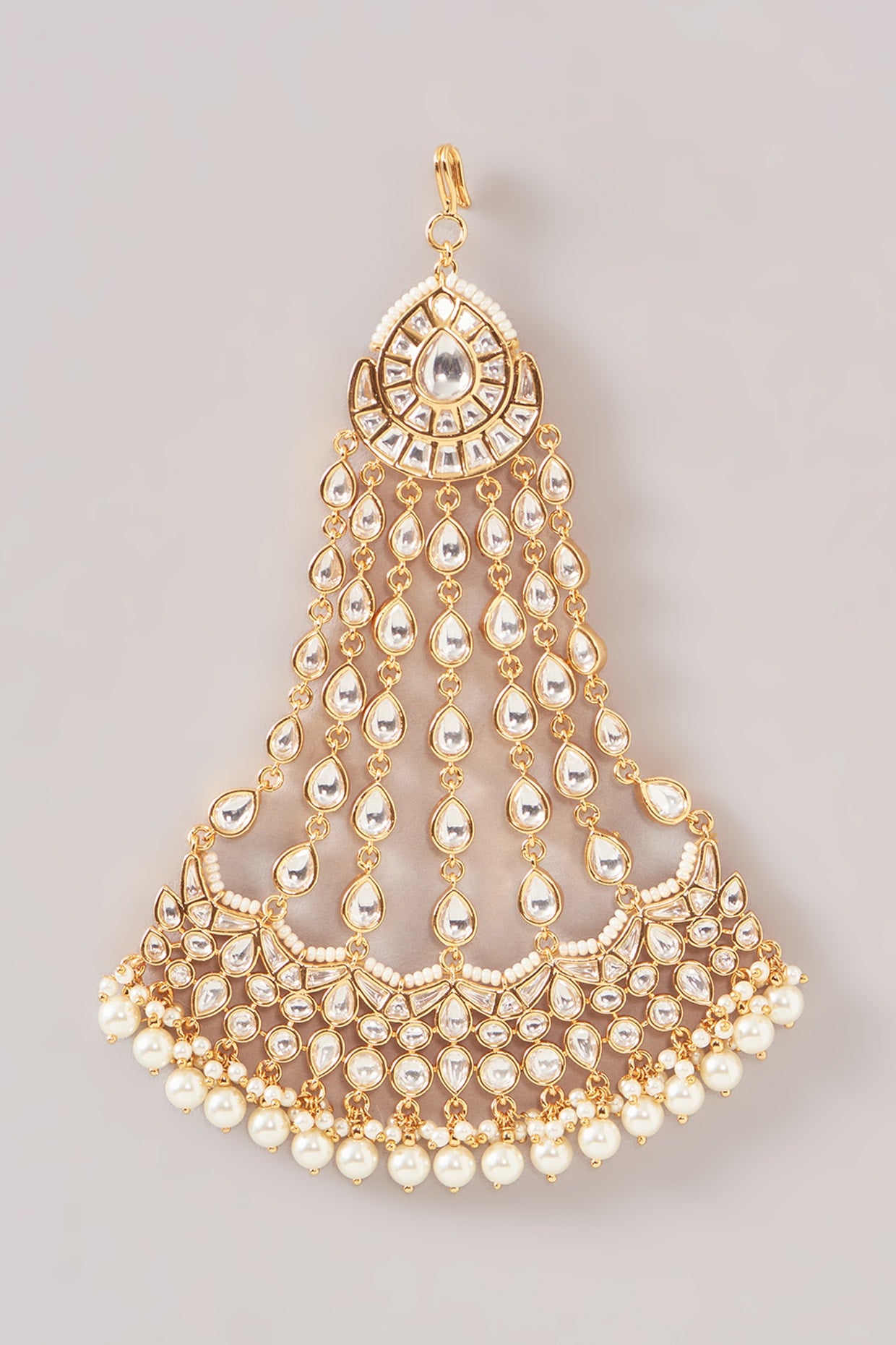 Gold Plated Kundan Polki Pasa