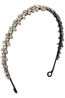 Black Diamond and Grey Opal Crystal Embellished Headband