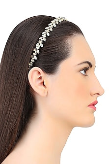 Black Diamond and Grey Opal Crystal Embellished Headband
