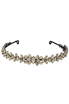 Black Diamond and Grey Opal Crystal Embellished Headband