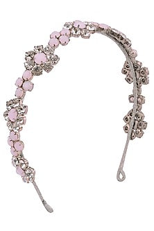 Rose and Opal Floral Crystal Embellished Headband