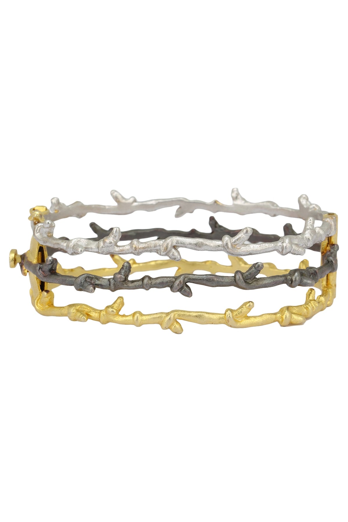 Gold Plated Textured Bracelet