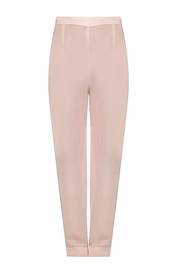 Pink Straight Fringed Suit and Pants Set