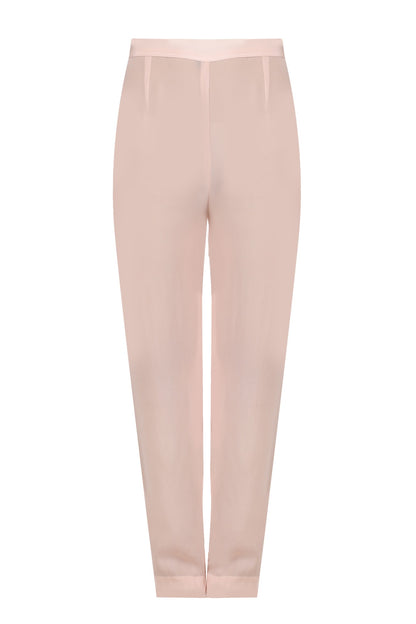 Pink Straight Fringed Suit and Pants Set