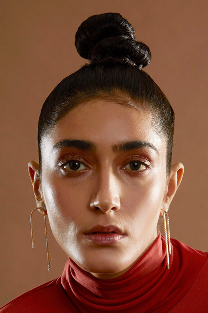 Handcrafted Horseshoe Statement Earrings 