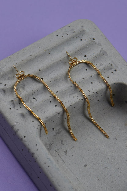 Handcrafted Horseshoe Statement Earrings 