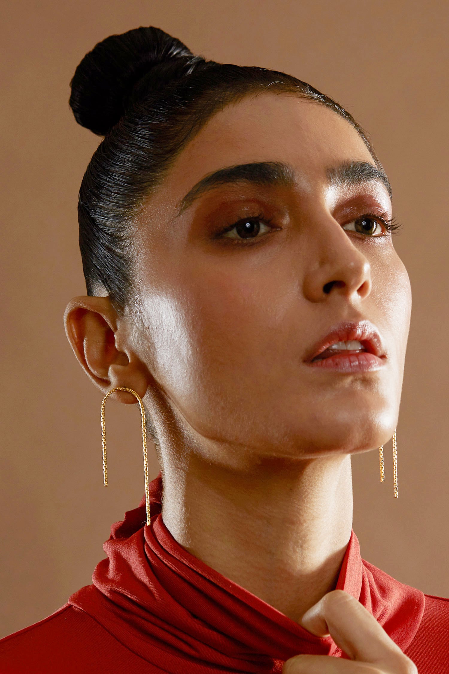Handcrafted Horseshoe Statement Earrings 
