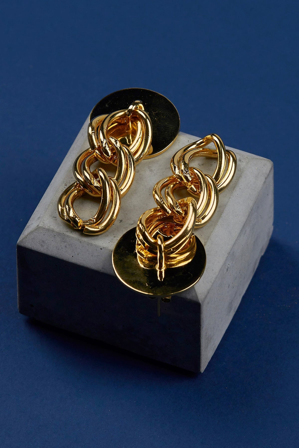 Handcrafted Chain Link Danglers 