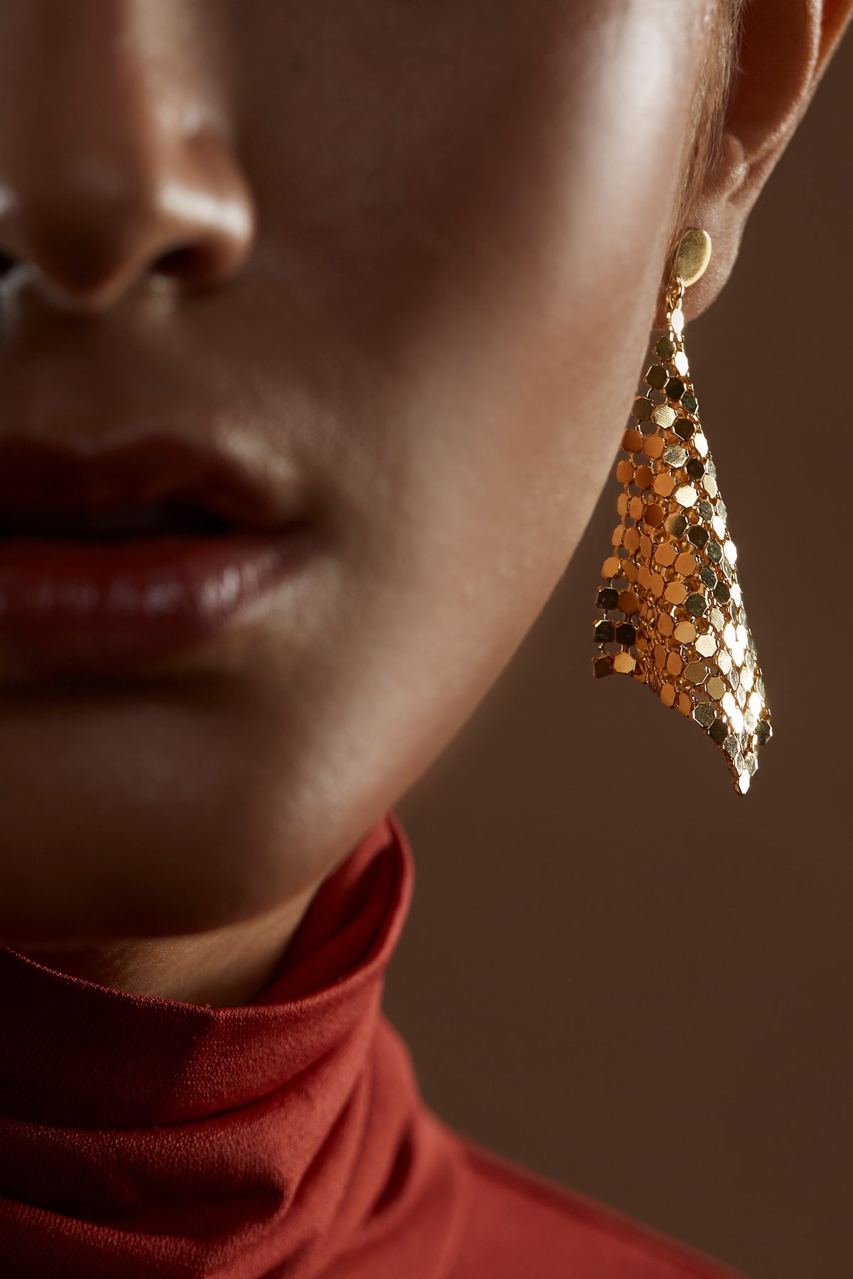 Handcrafted Mesh Tassel Earrings 