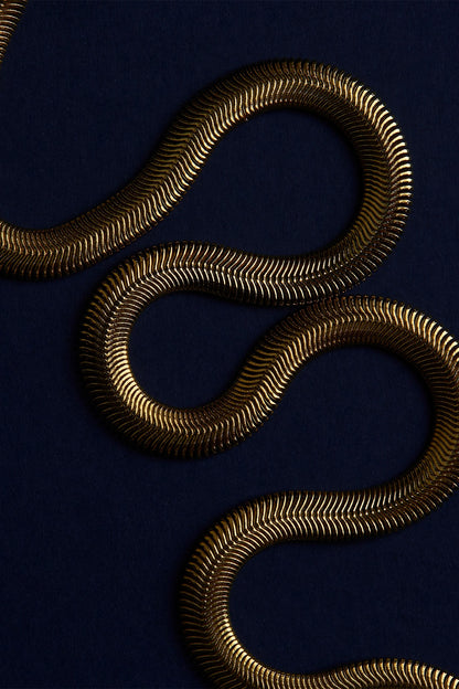 Handcrafted Unisex Viper Necklace  