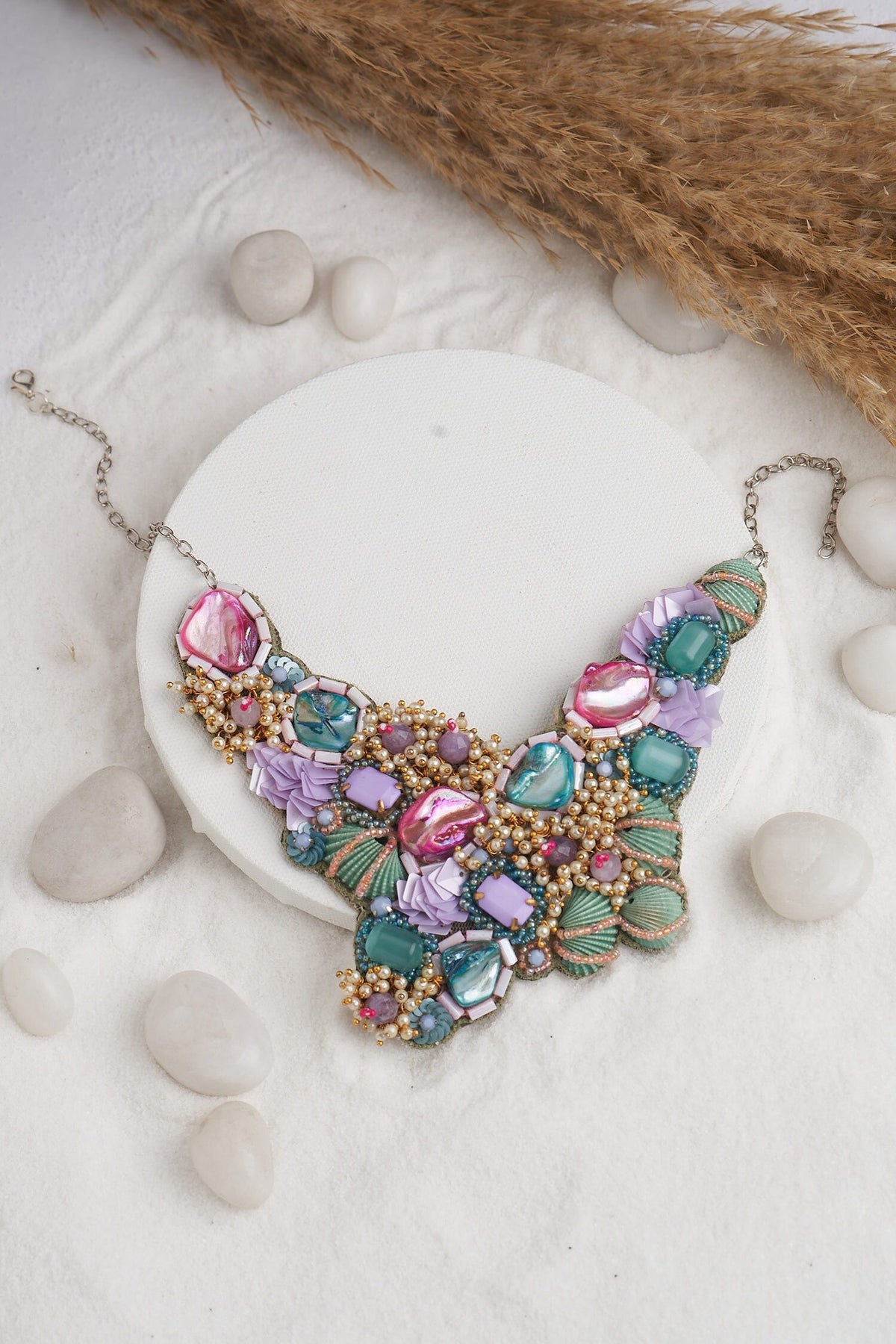 Stone Embellished Choker Set 