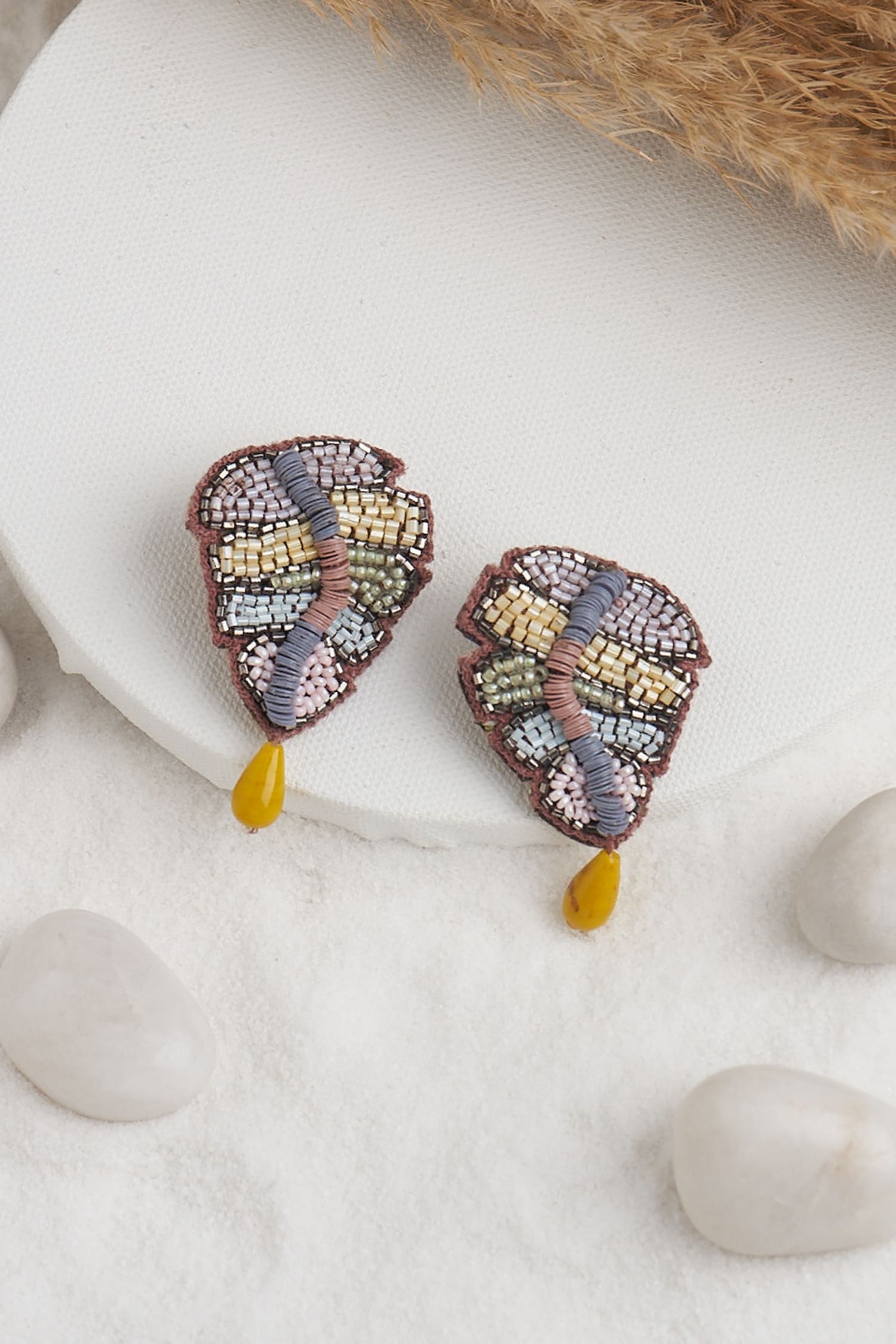 Bead Embellished Maangtikka & Earring Set 
