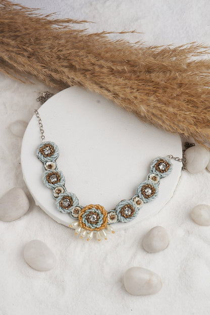 Bead Embellished Choker Set 