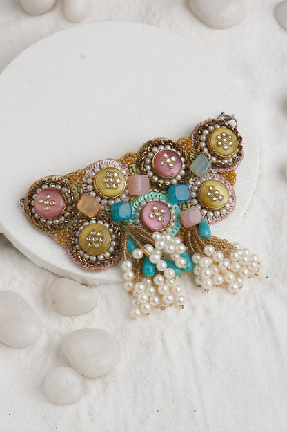 Sequin & Stone Embellished Choker Set 