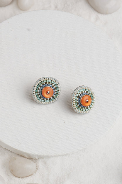 Geometric Embellished Choker & Earrings Set 