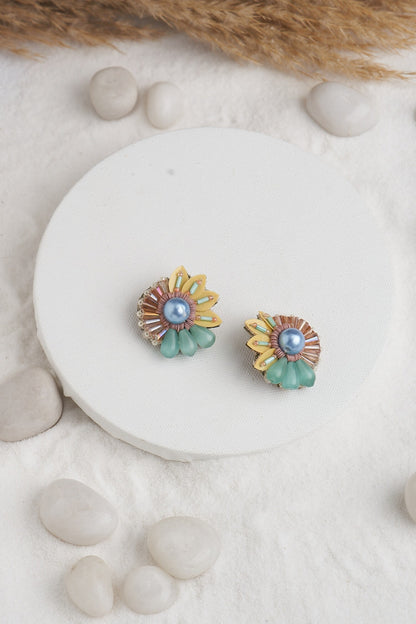 Stone Embellished Choker & Stud Earrings Set 