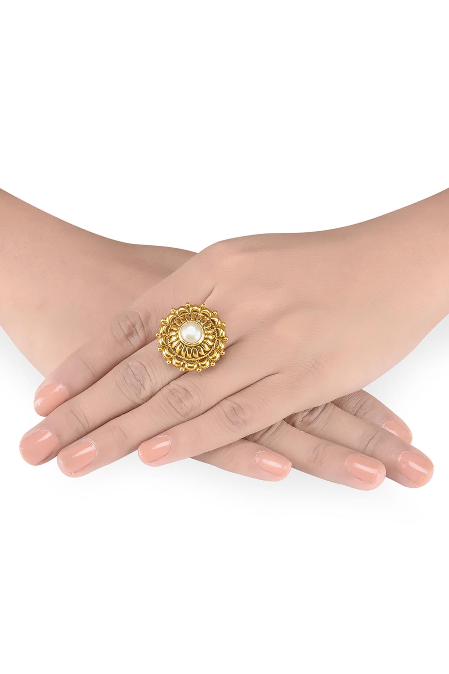 Floral Stone Ring 