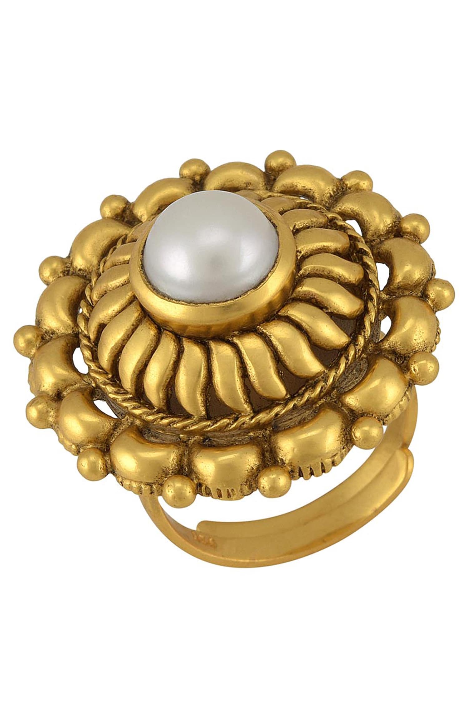 Floral Stone Ring 