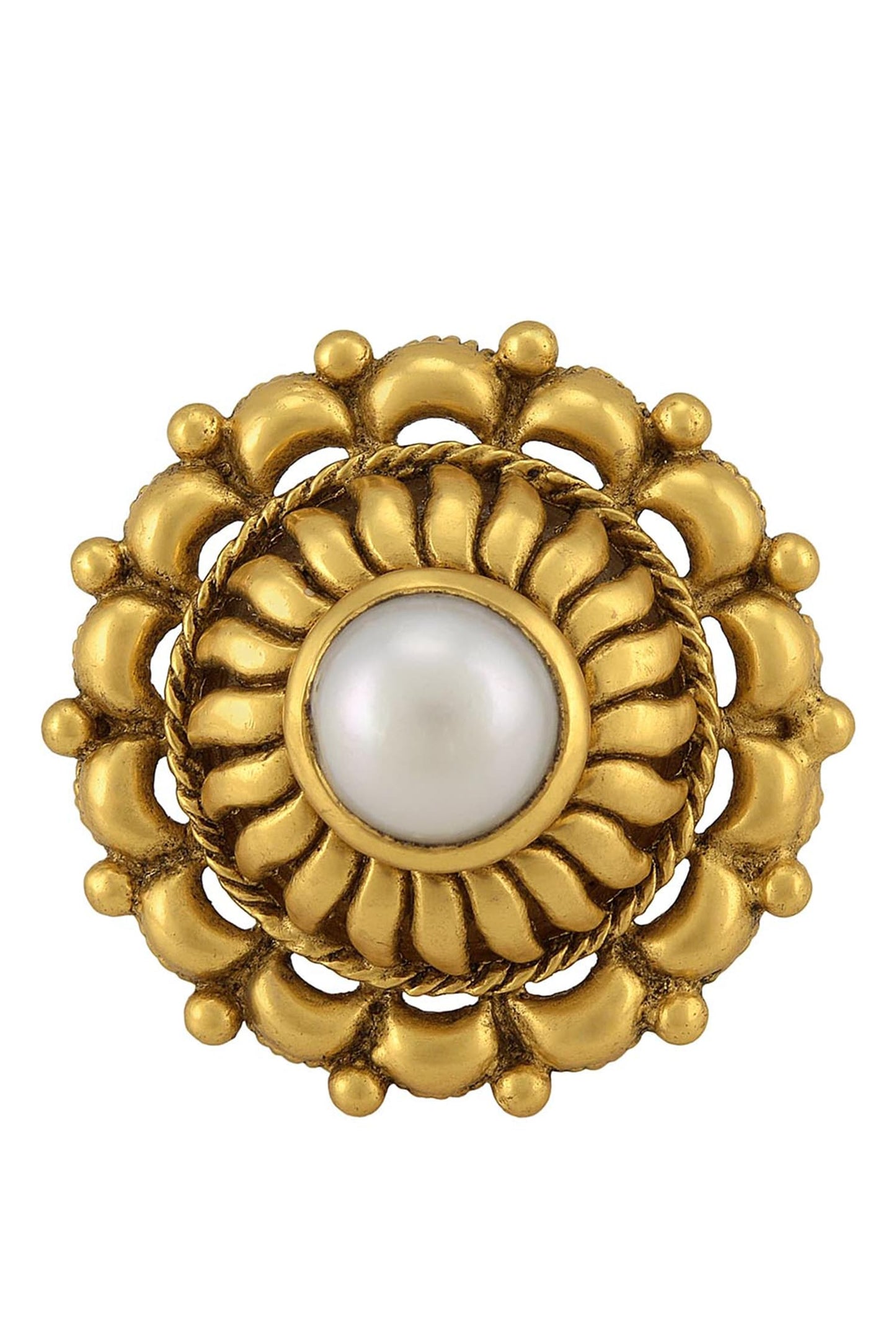 Floral Stone Ring 