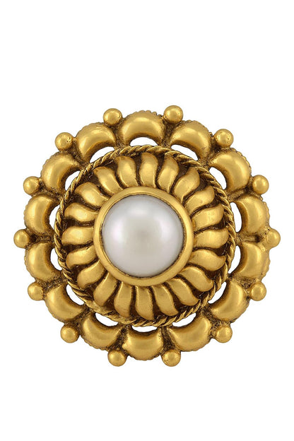 Floral Stone Ring 