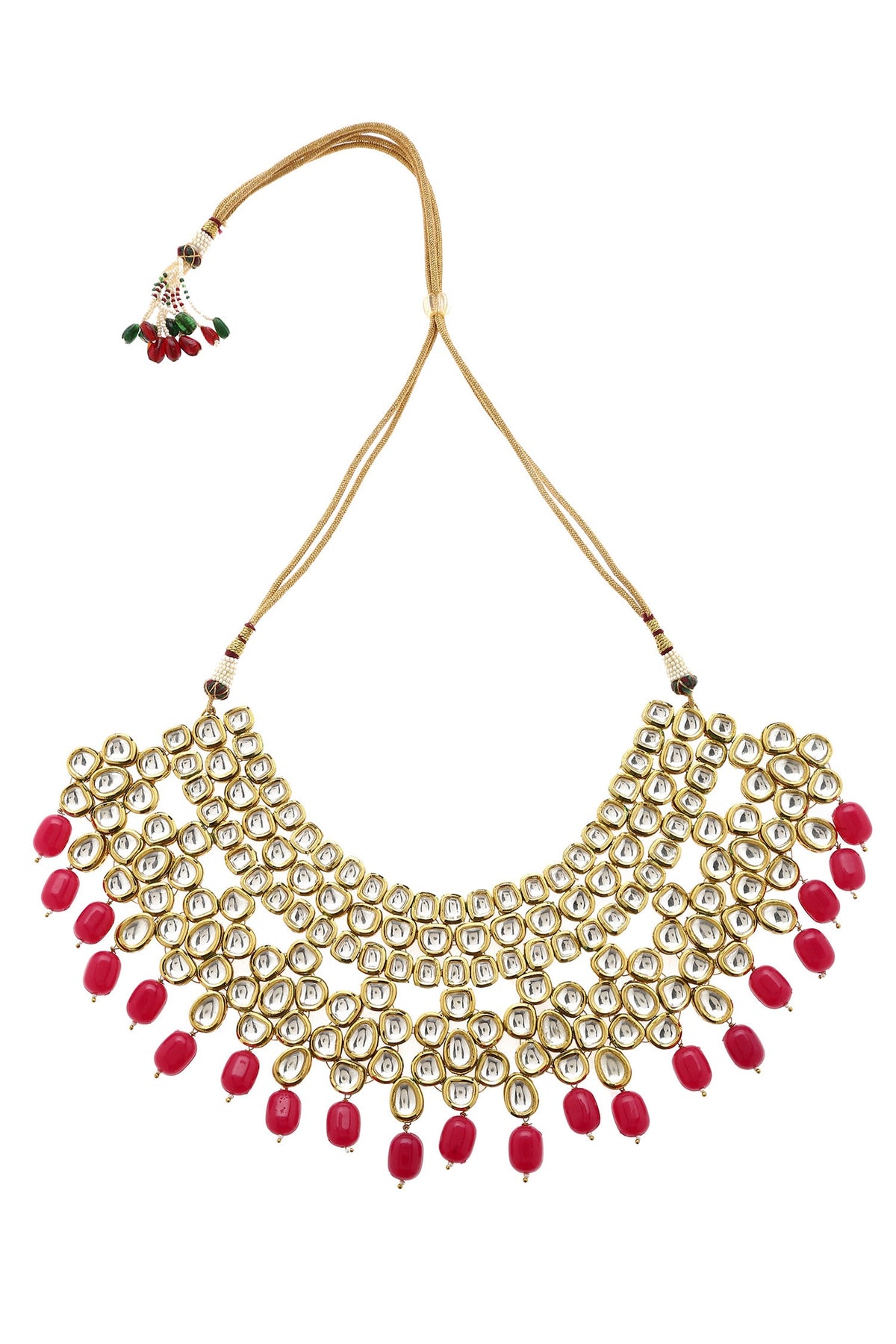 Kundan Stone Drop Choker Set 