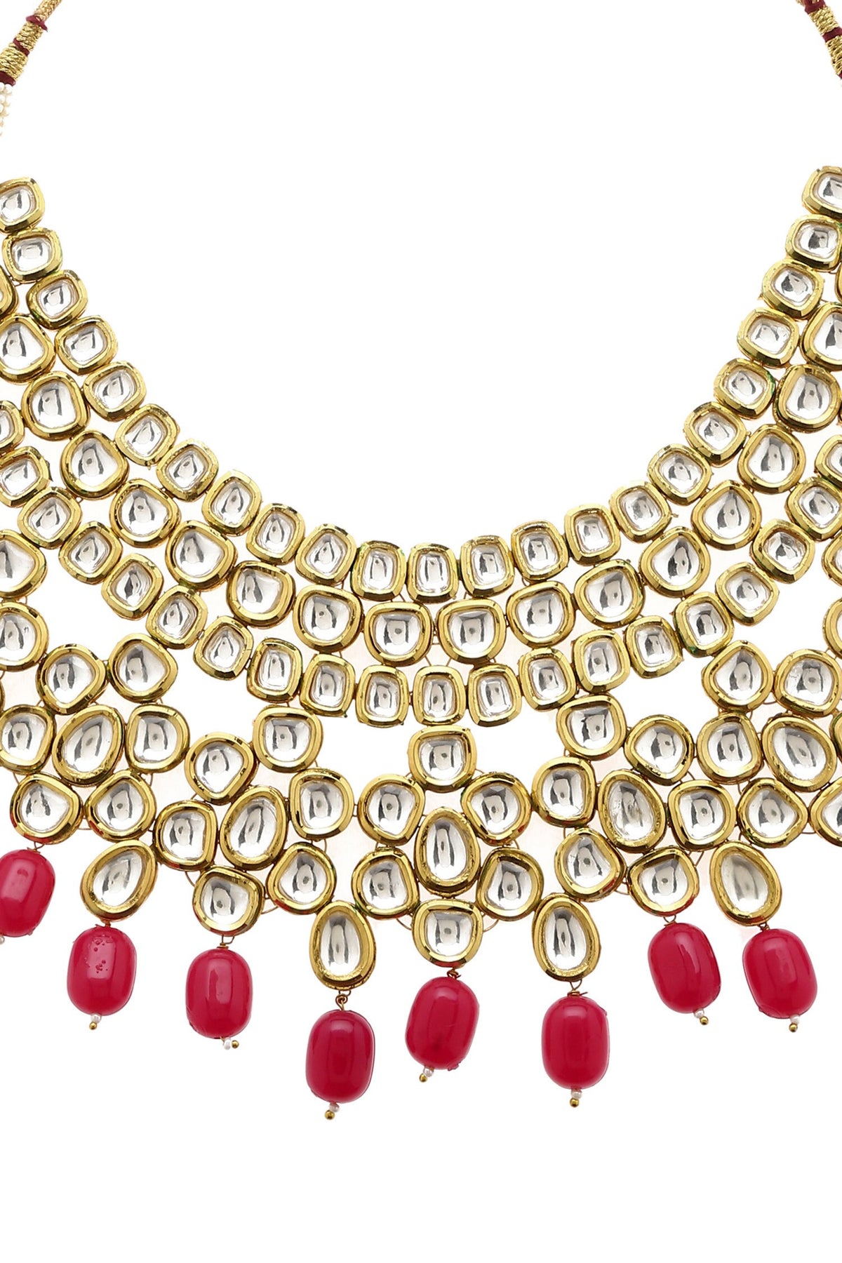 Kundan Stone Drop Choker Set 
